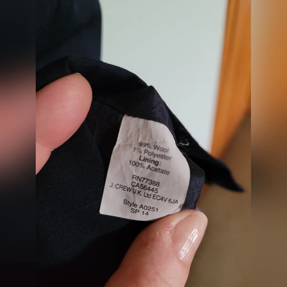 JCrew Sz 6 Navy Sheath Dress - Picture 5 of 8